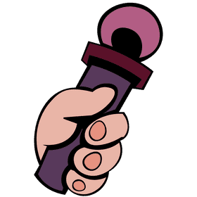 Microphone hand clipart