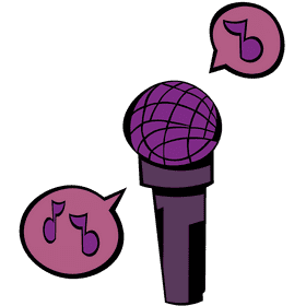 Microphone sound clipart