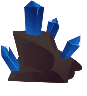 Mining crystals clipart