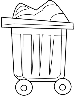 Mining mine cart black and white clipart