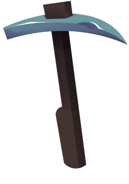 Mining pickaxe clipart