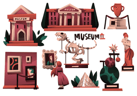 Museum vector