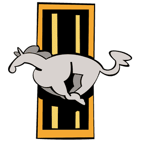 Mustang logo clipart