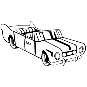Mustang vintage black and white clipart