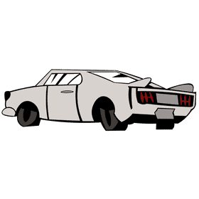 Mustang white clipart