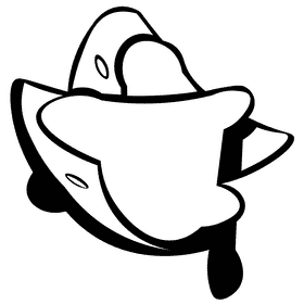 Nachos sauce black and white clipart