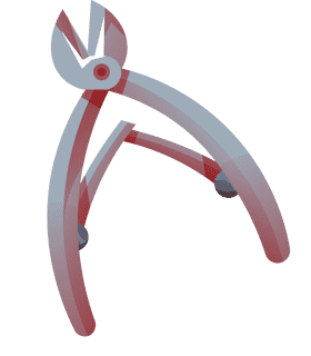 Nail cutter scissors clipart