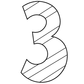 Number black and white clipart