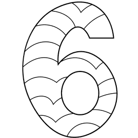 Number black and white clipart