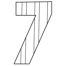 Number black and white clipart
