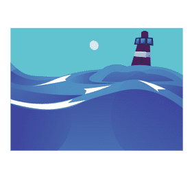 Ocean beacon clipart