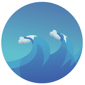 Ocean waves clipart