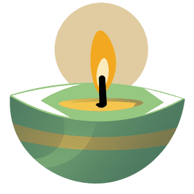 Oil lamp small clipart
