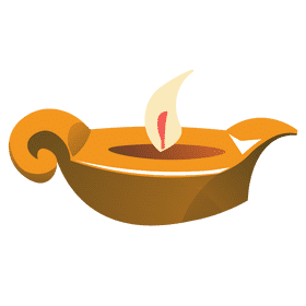 Oil lamp small clipart