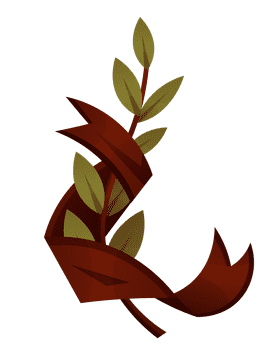 Olive branch stripe clipart