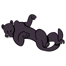 Panther playfull clipart
