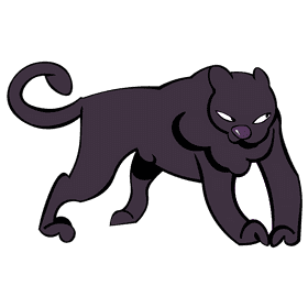 Panther stand clipart