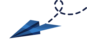 Paper plane landing clipart