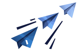 Paper plane trio clipart