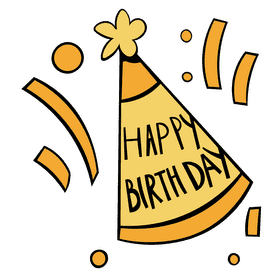 Party hat birthday clipart