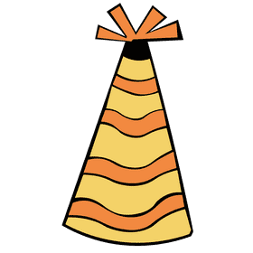 Party hat stripe clipart