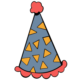 Party hat triangles clipart