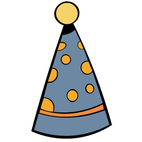 Party hat yellow clipart