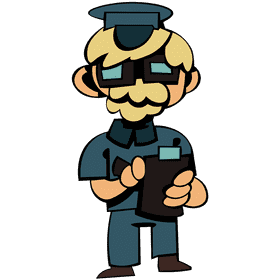 Police veteran clipart