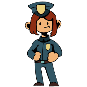 Police woman clipart