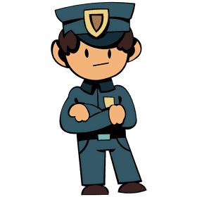 Police young clipart