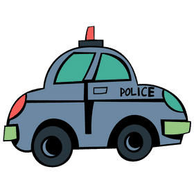 Police car car clipart