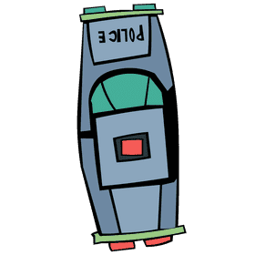Police car top clipart