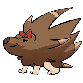 Porcupine bow clipart