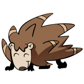 Porcupine smile clipart