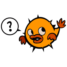 Pufferfish question clipart