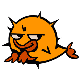 Pufferfish sneaky clipart