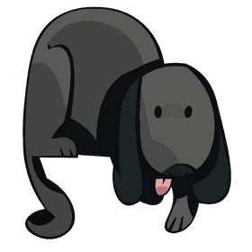 Puppy grey clipart