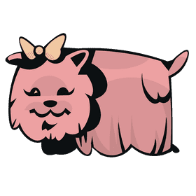 Puppy pink clipart