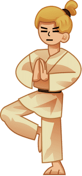 Martial arts calmness clipart
