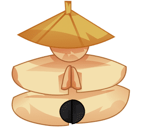 Martial arts calmness clipart