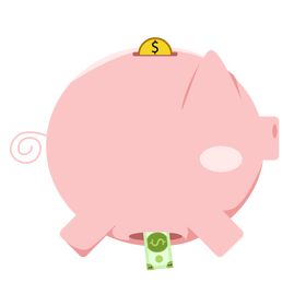 Piggy bank clipart