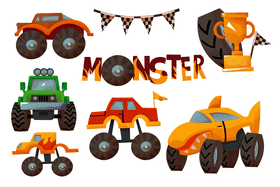 Monster truck vector