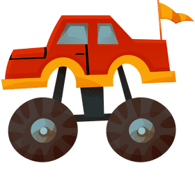Monster truck side clipart