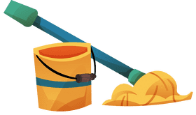 Mop bucket clipart