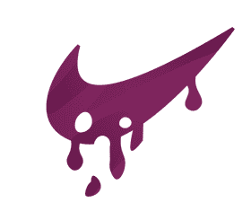 Nike logo melted clipart