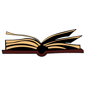 Open book side clipart