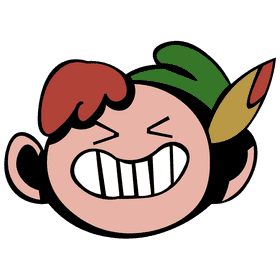Peter pan face clipart