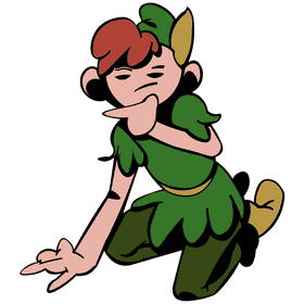 Peter pan serching clipart