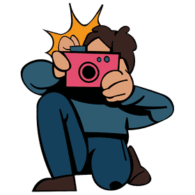 Photographer boy clipart