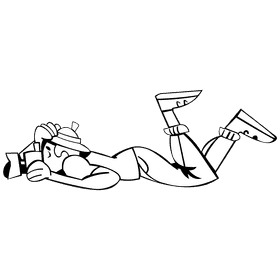 Photographer naturalist black and white clipart